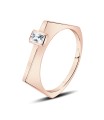 Charming Designed With CZ Stone Silver Ring NSR-4138